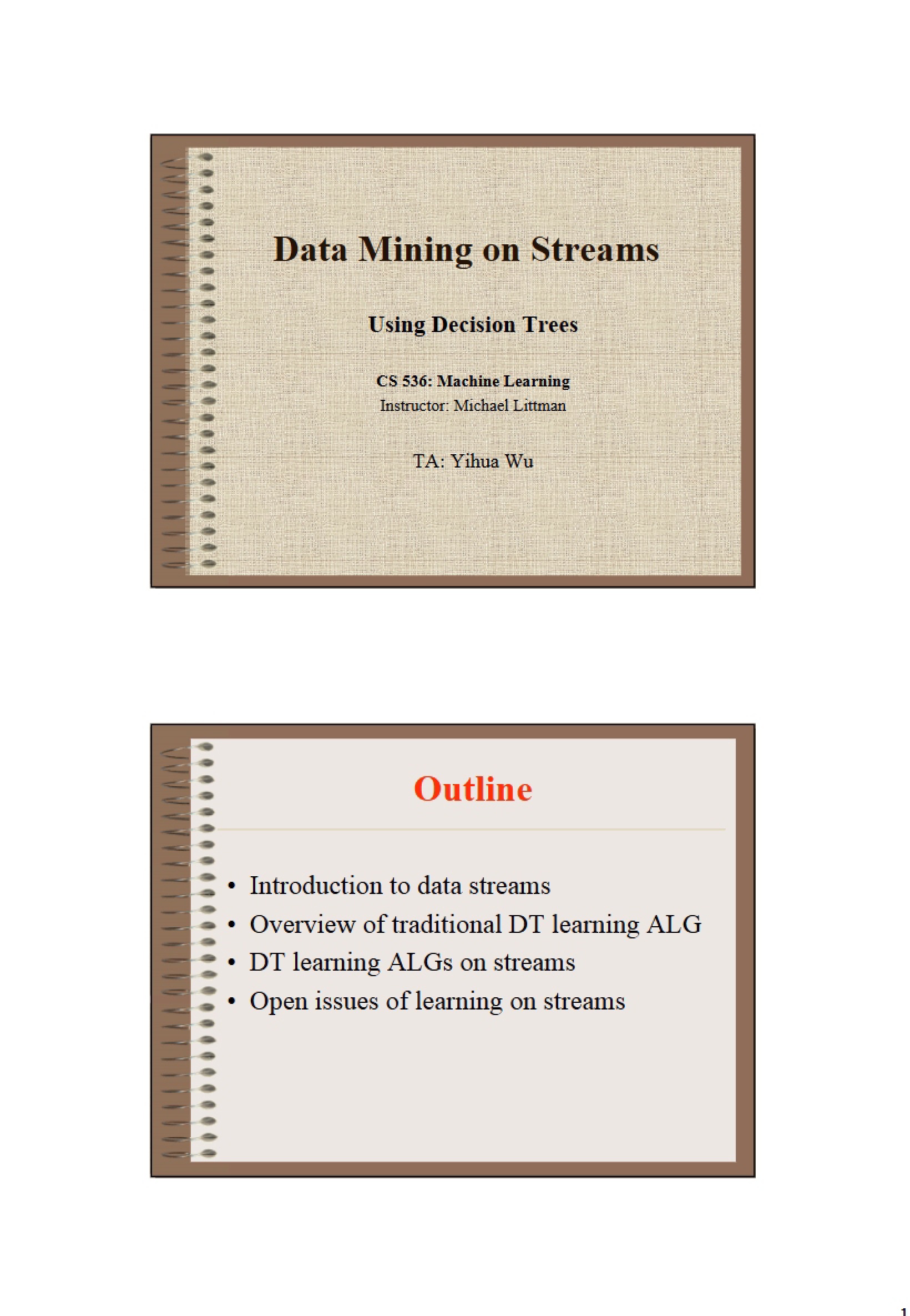 Streams Data Mining