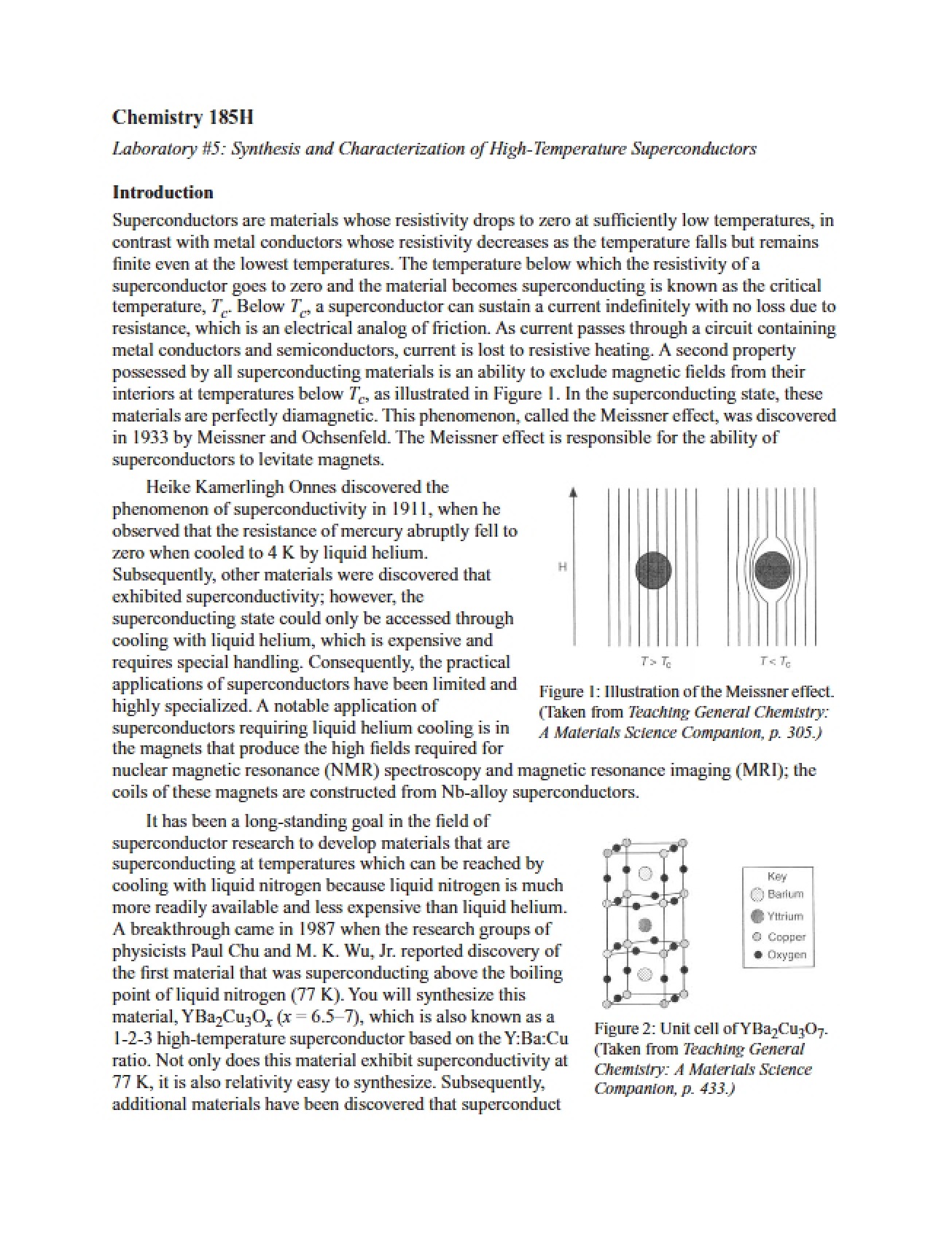 Superconductivity Concepts
