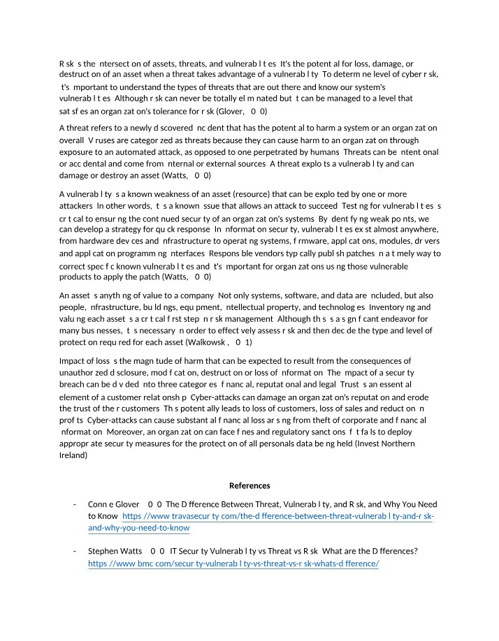 Understanding Cyber Risk - Threats and Vulnerabilities