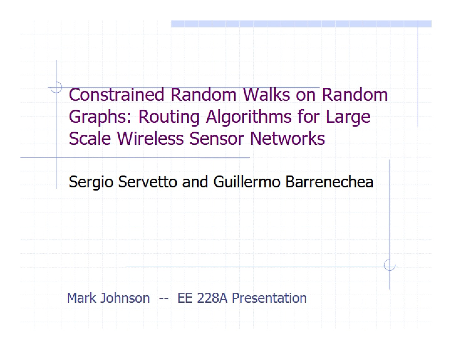 Random Graphs Constrained Random Walks