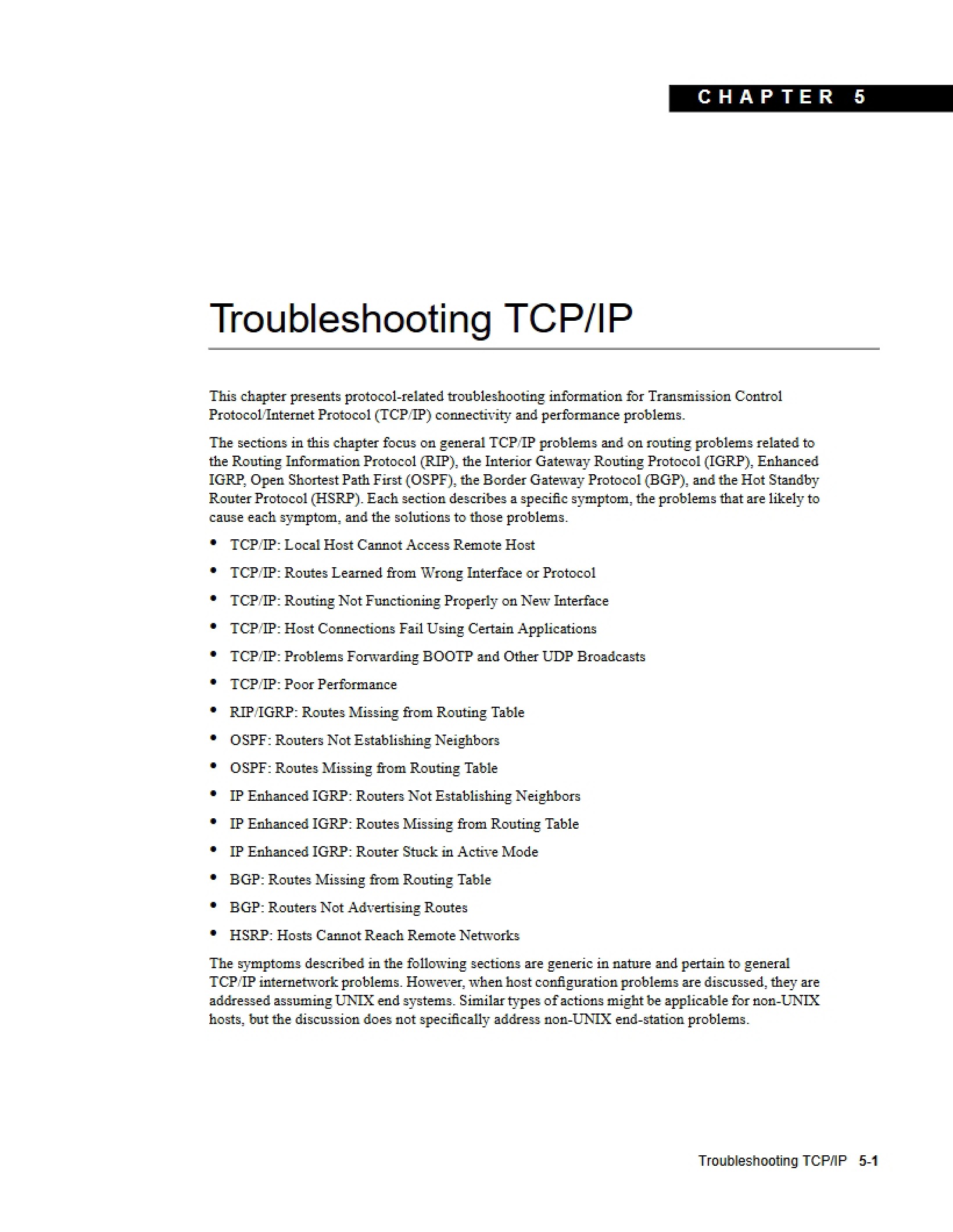 Troubleshooting TCPIP