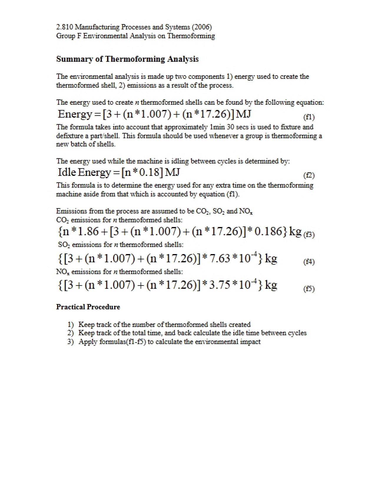 Thermoforming Analysis Overview