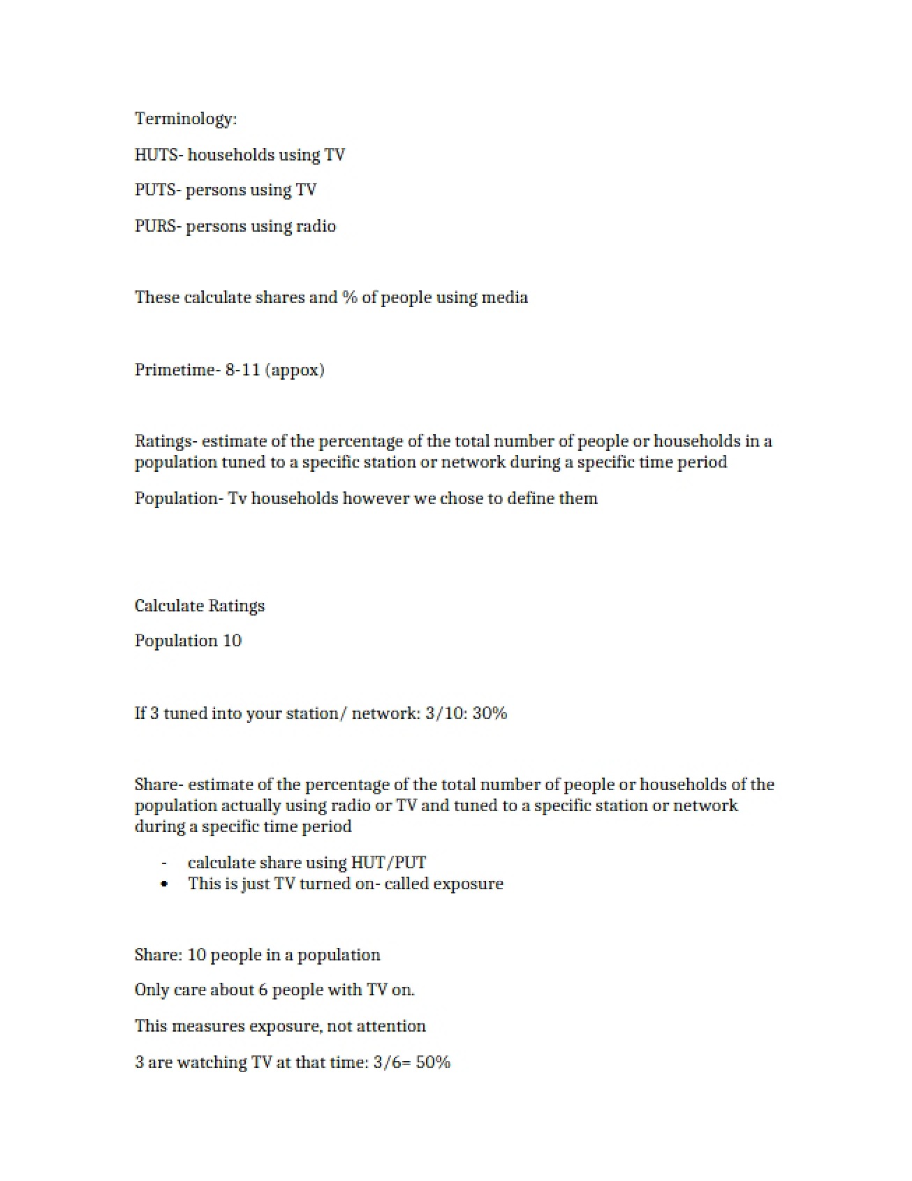 Advertising Evaluation (Chapter 1)