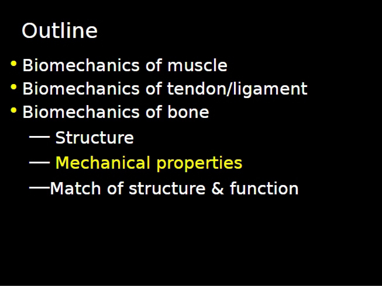 Biomechanics Lecture 8 (Set 1)