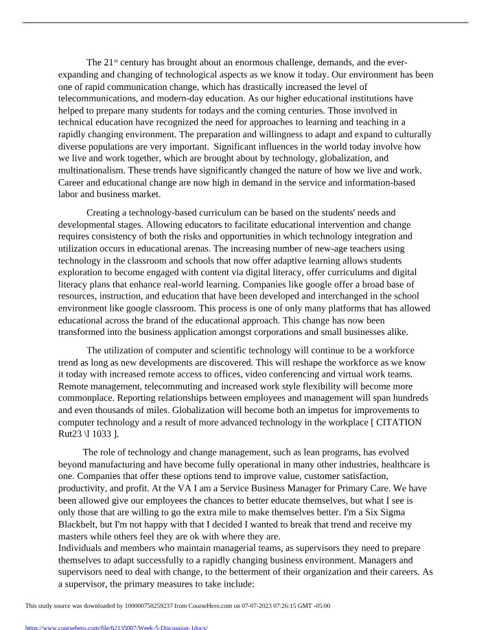 ACC340 - Week 5 Discussion