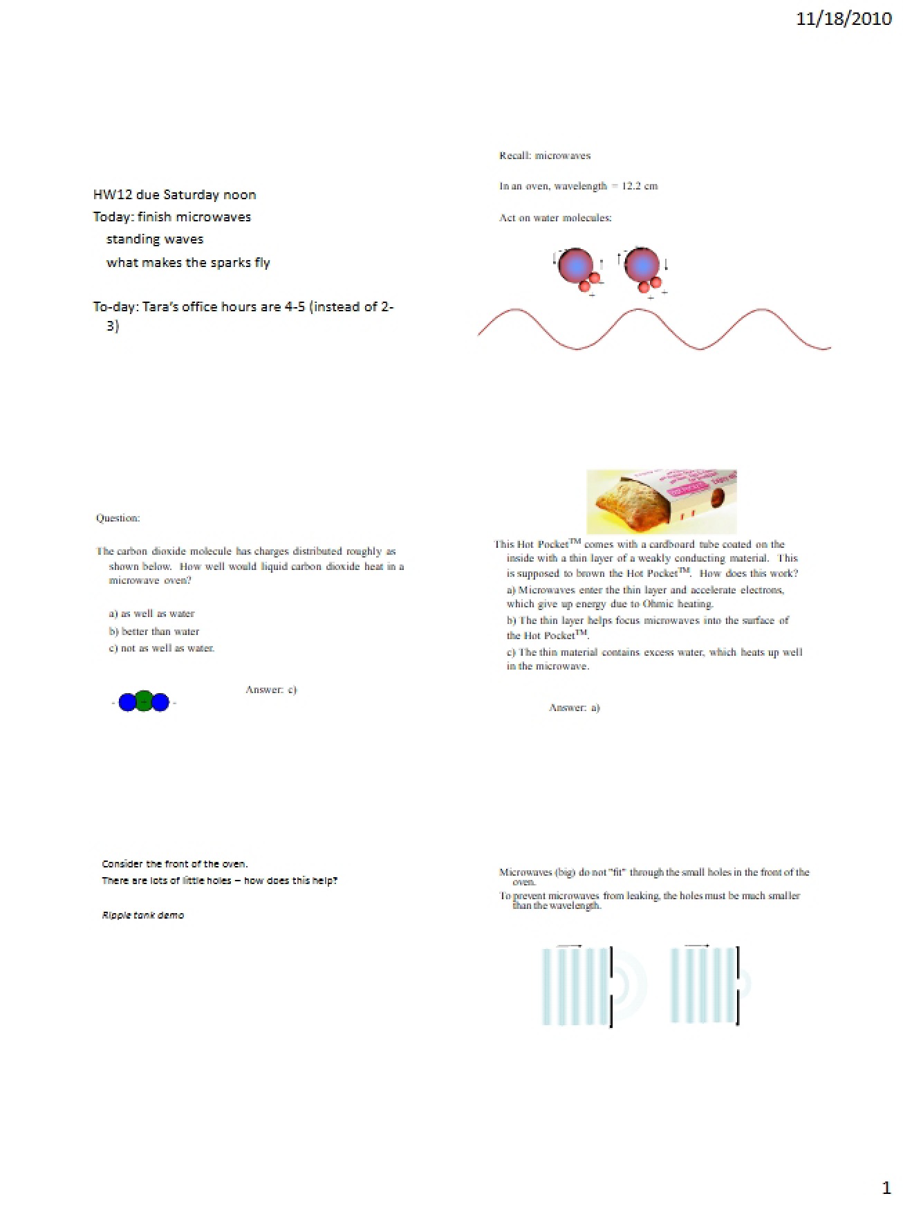 Lecture Overview (Third Instance)