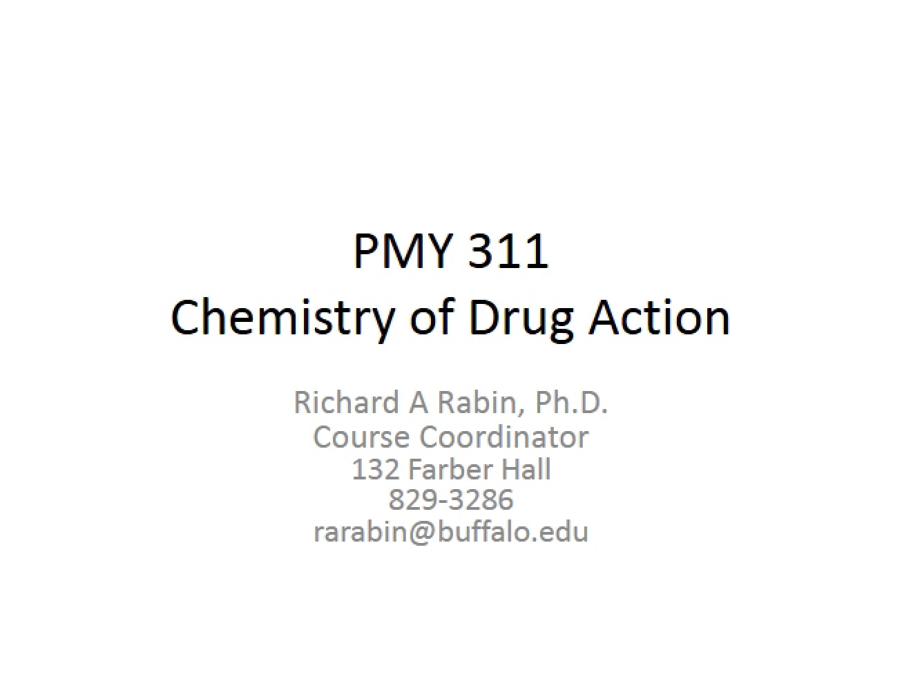 2017 Introduction to Drug Action