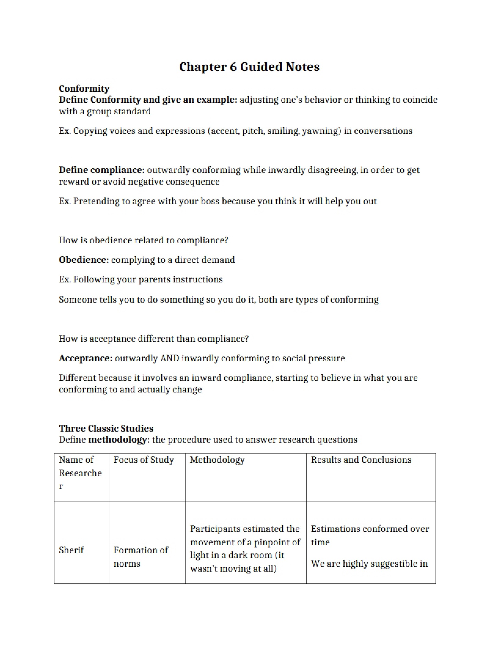 Guided Notes for Chapter 6
