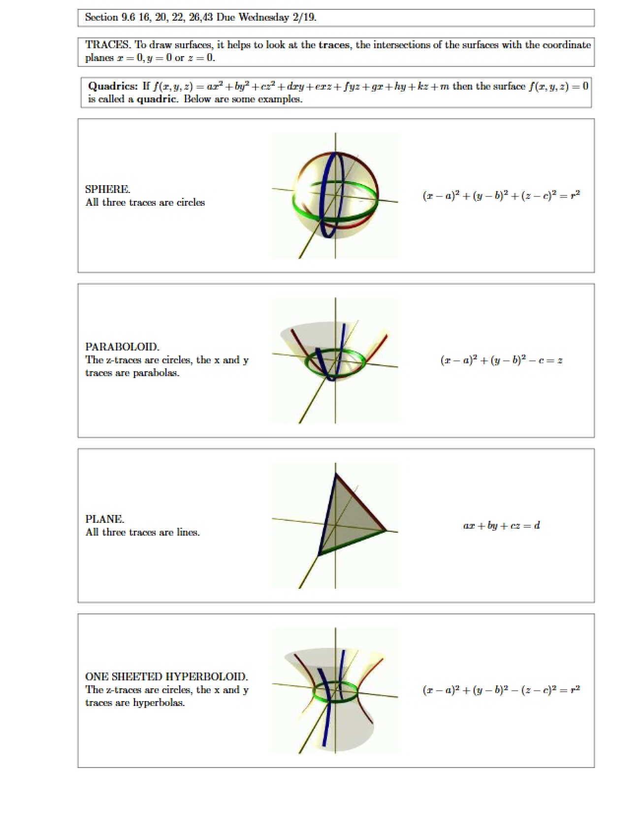 Analyzing Traces in Space