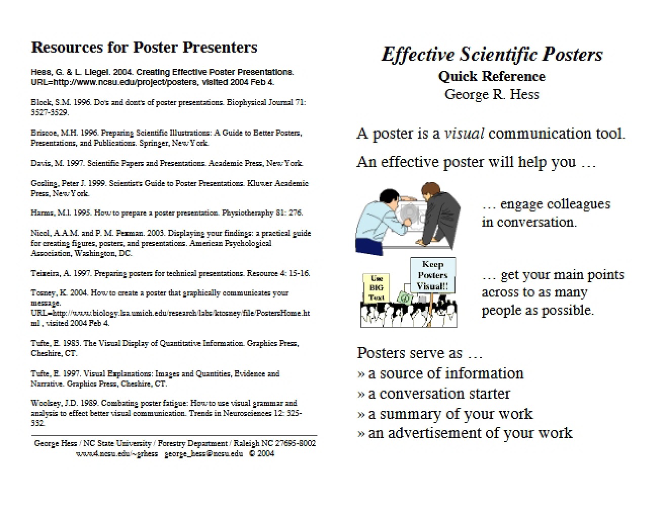 Scientific Posters Effectiveness