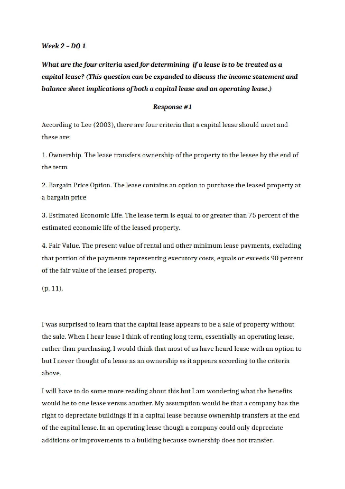 Auditing Theory Assignment