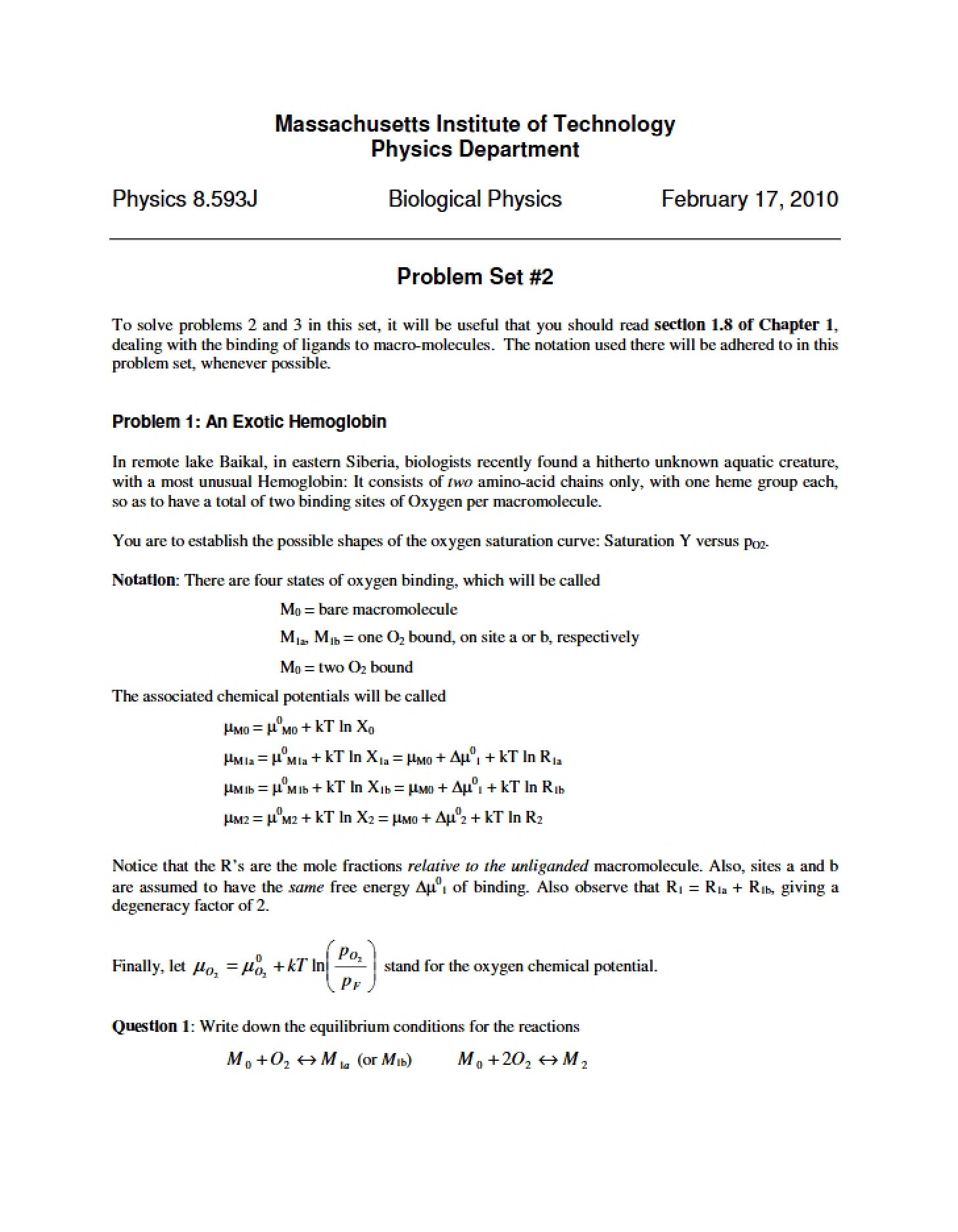 Problem Set 2