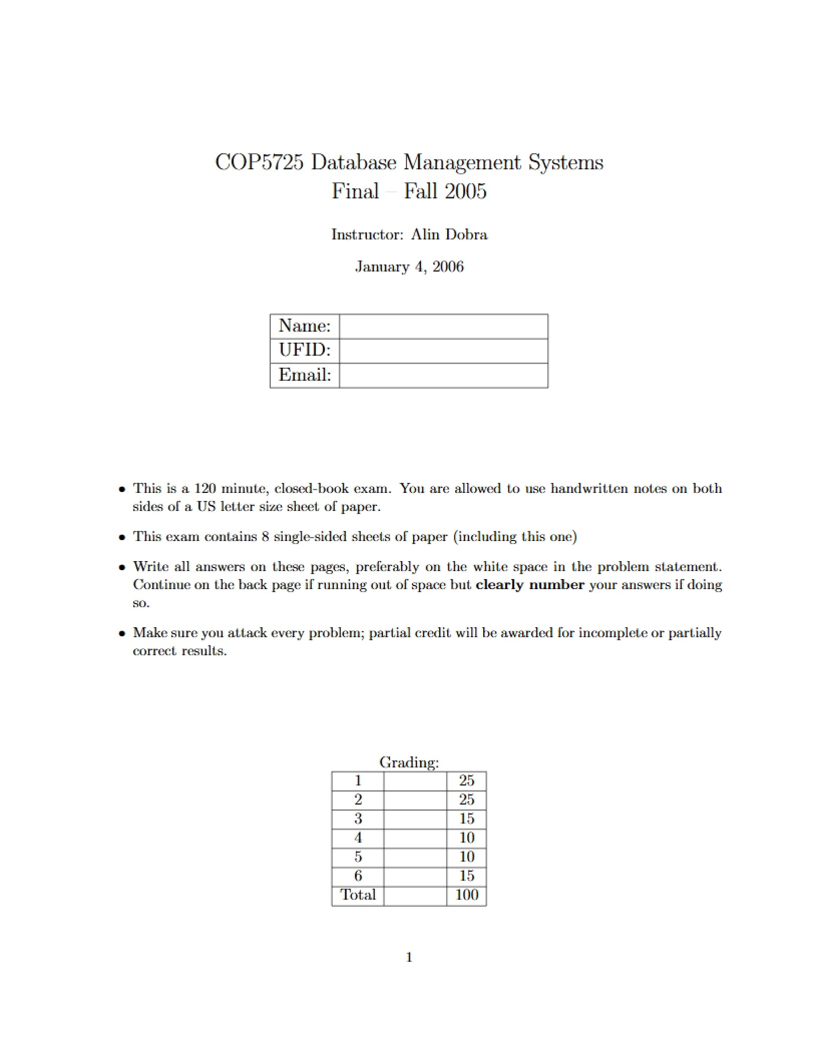 Overview of DBMS
