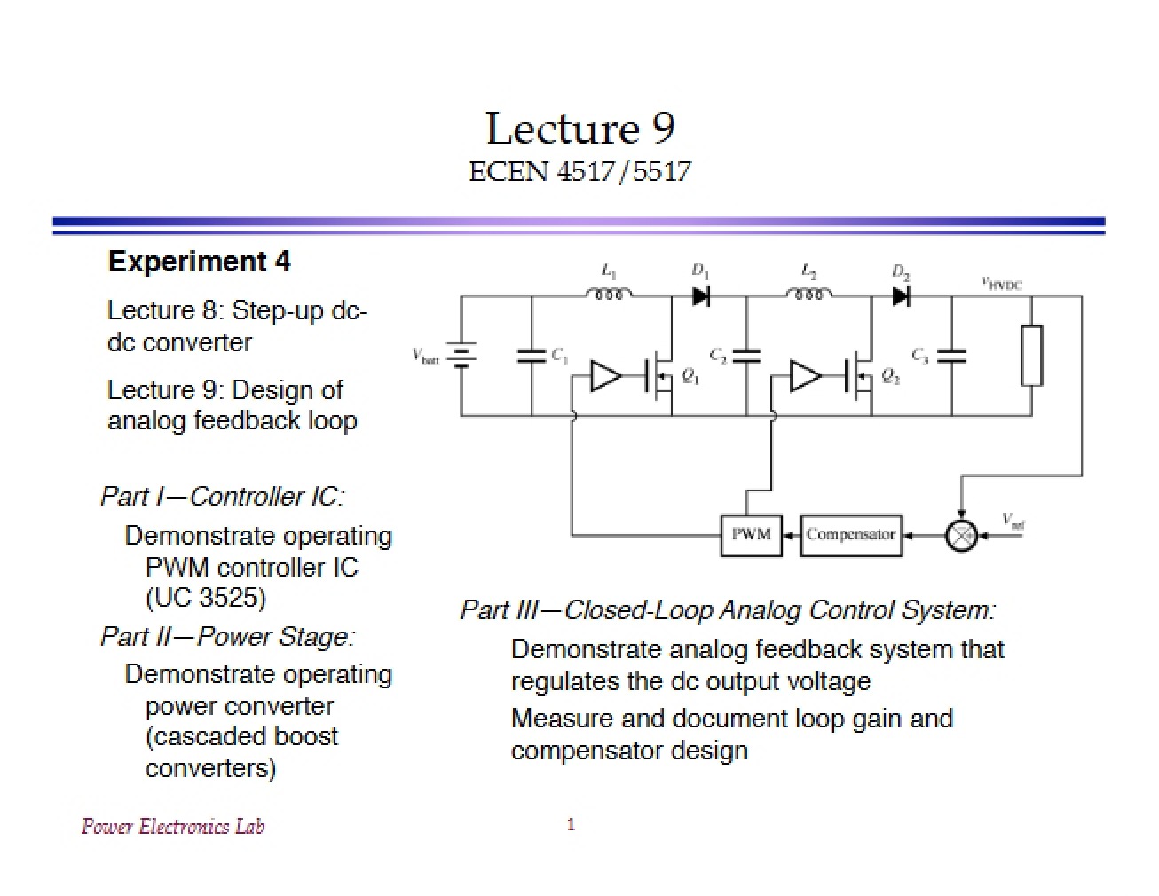 Essential Readings for Power Electronics Lab