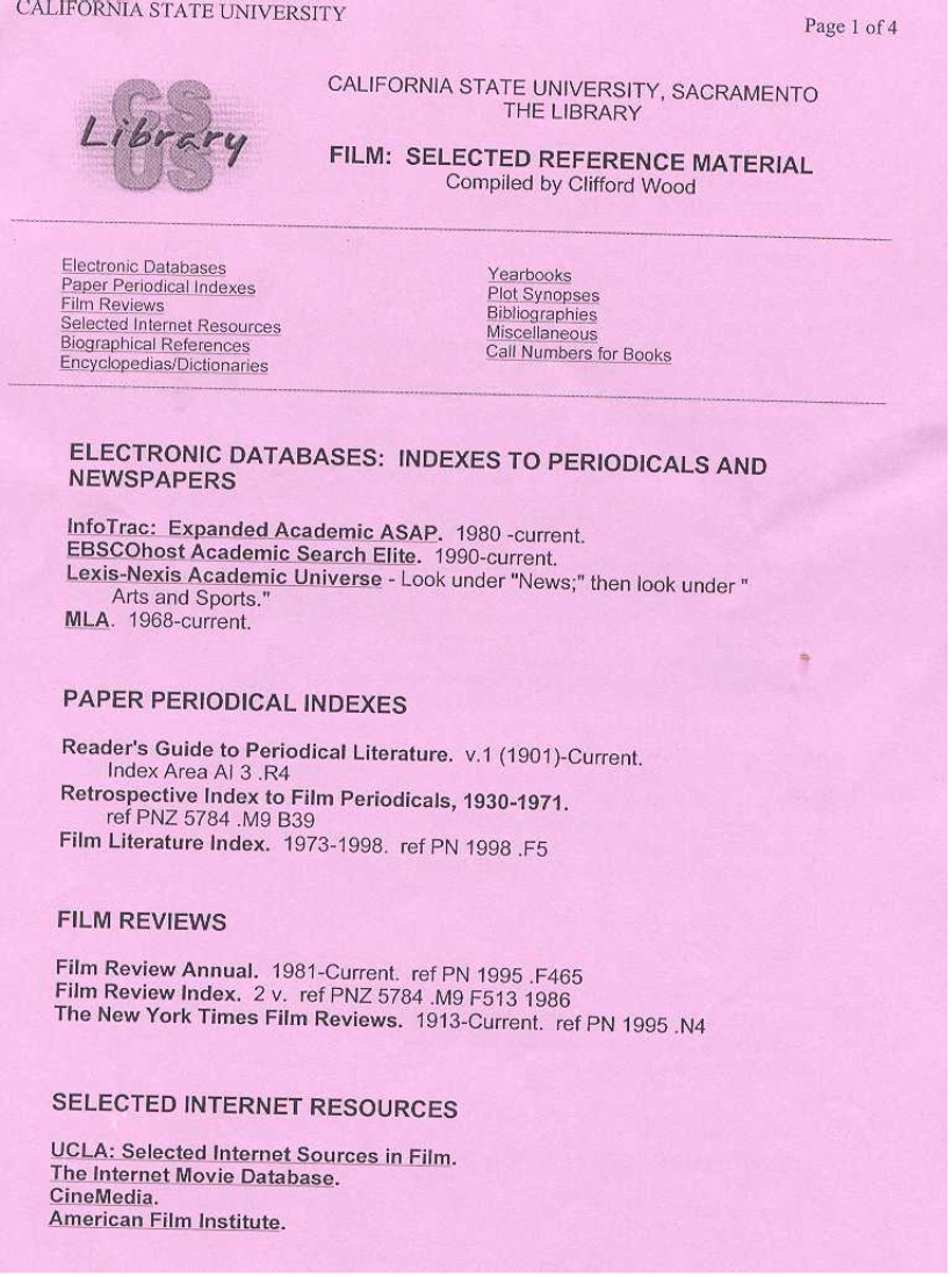 Film Study Guide