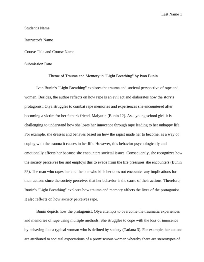 Essay Theme Selection