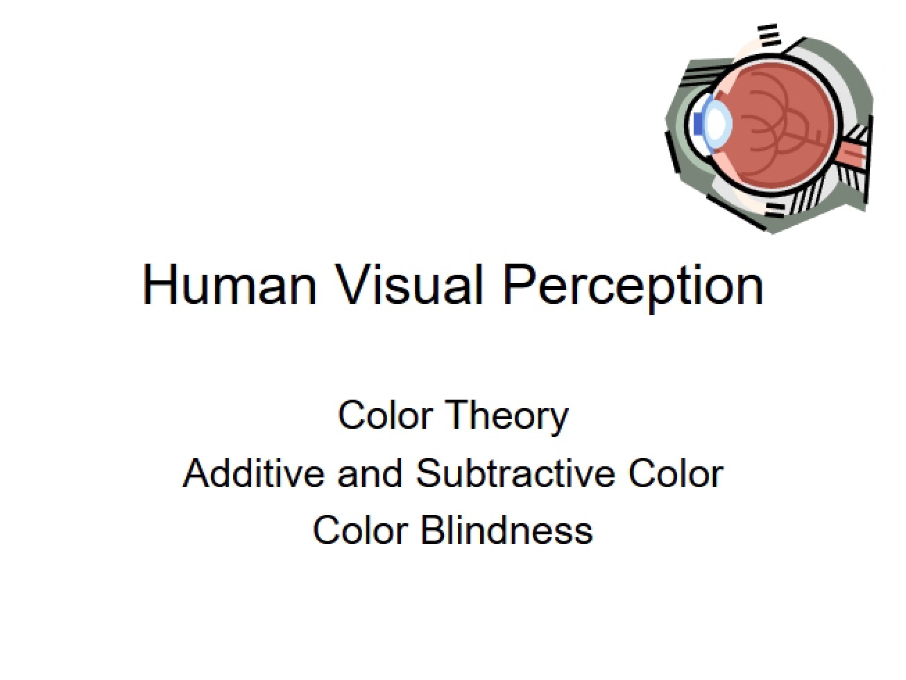 Perception of Human Vision