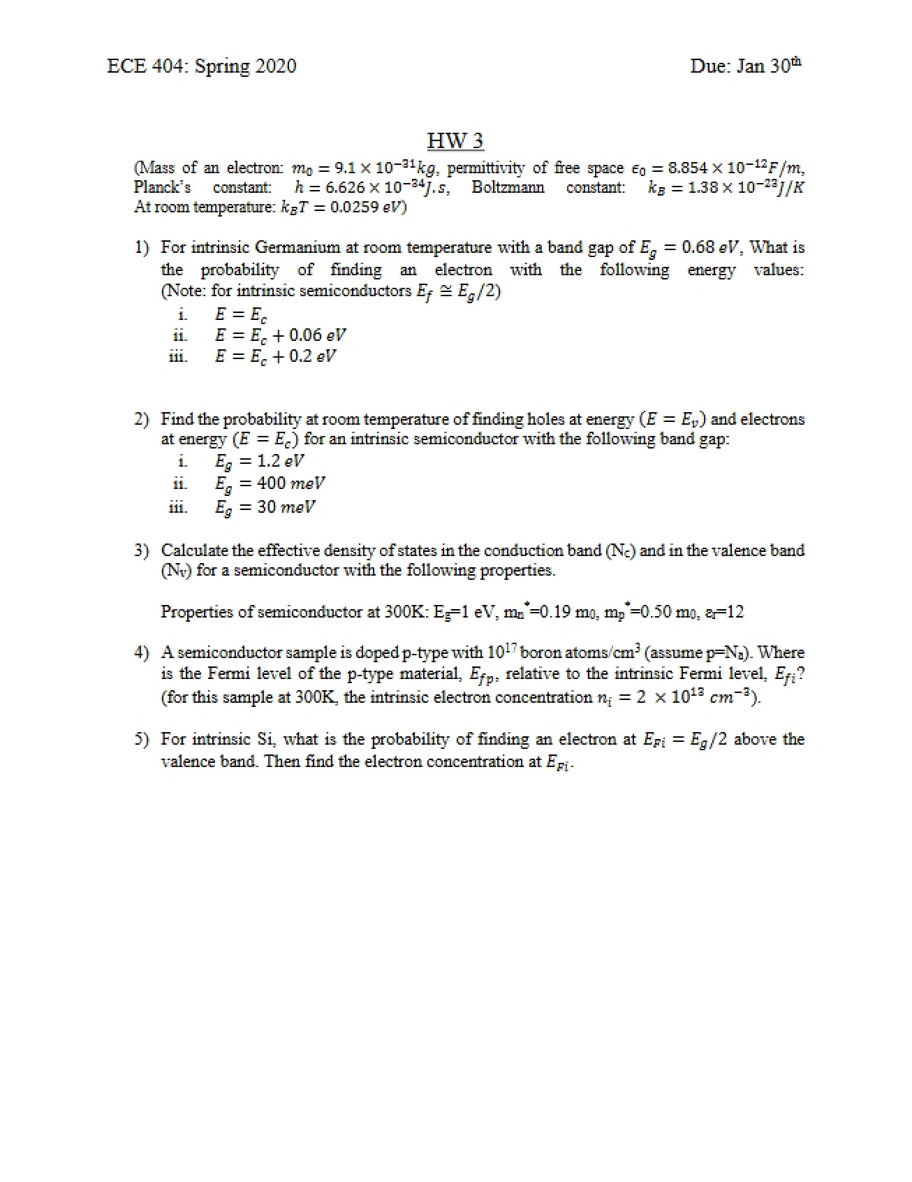 Homework 3 for ECE 404