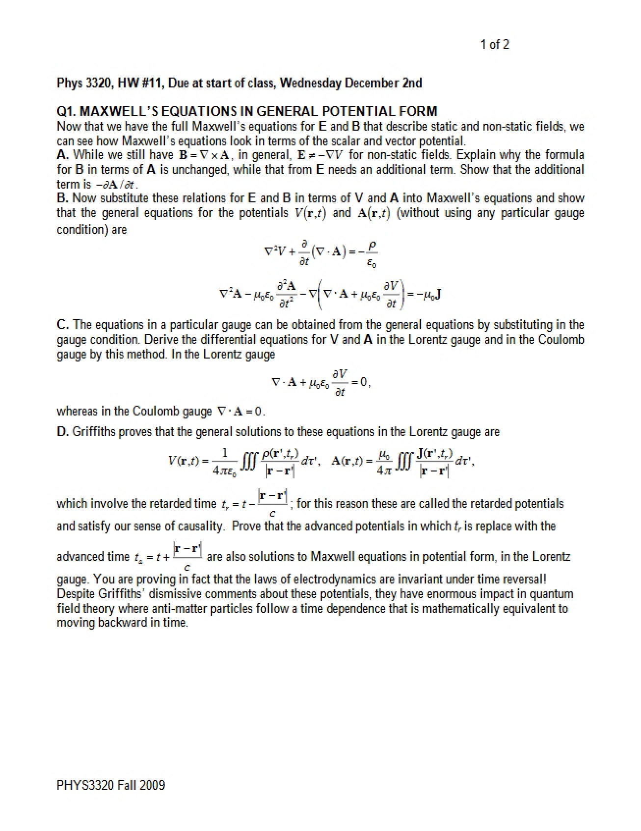 Homework Assignment Number Eleven