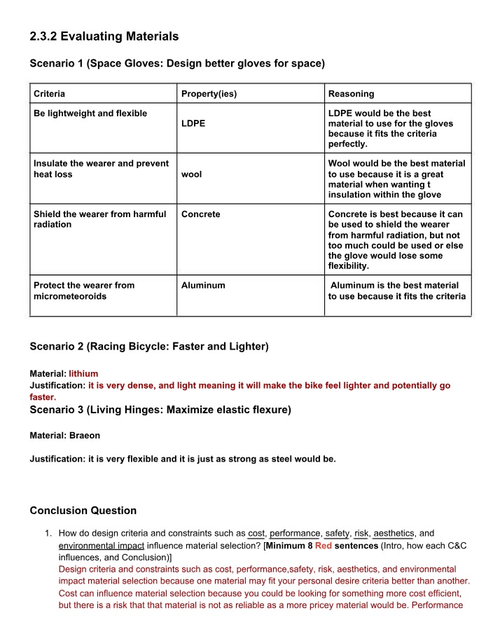 Exercises for English IV