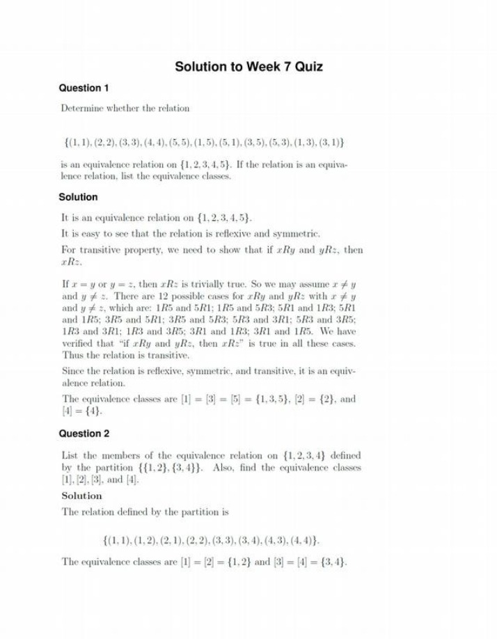 Week 7 Quiz Solutions