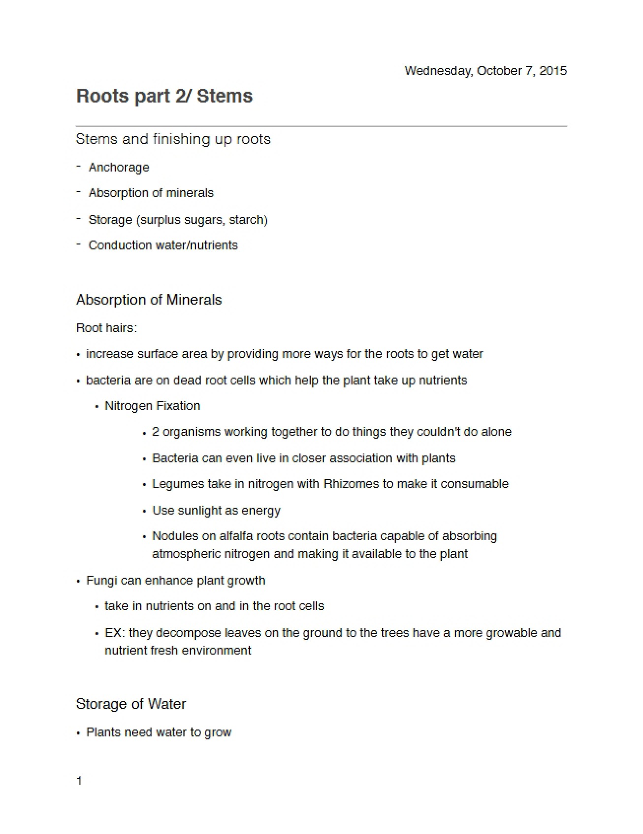 Botany Lecture Notes