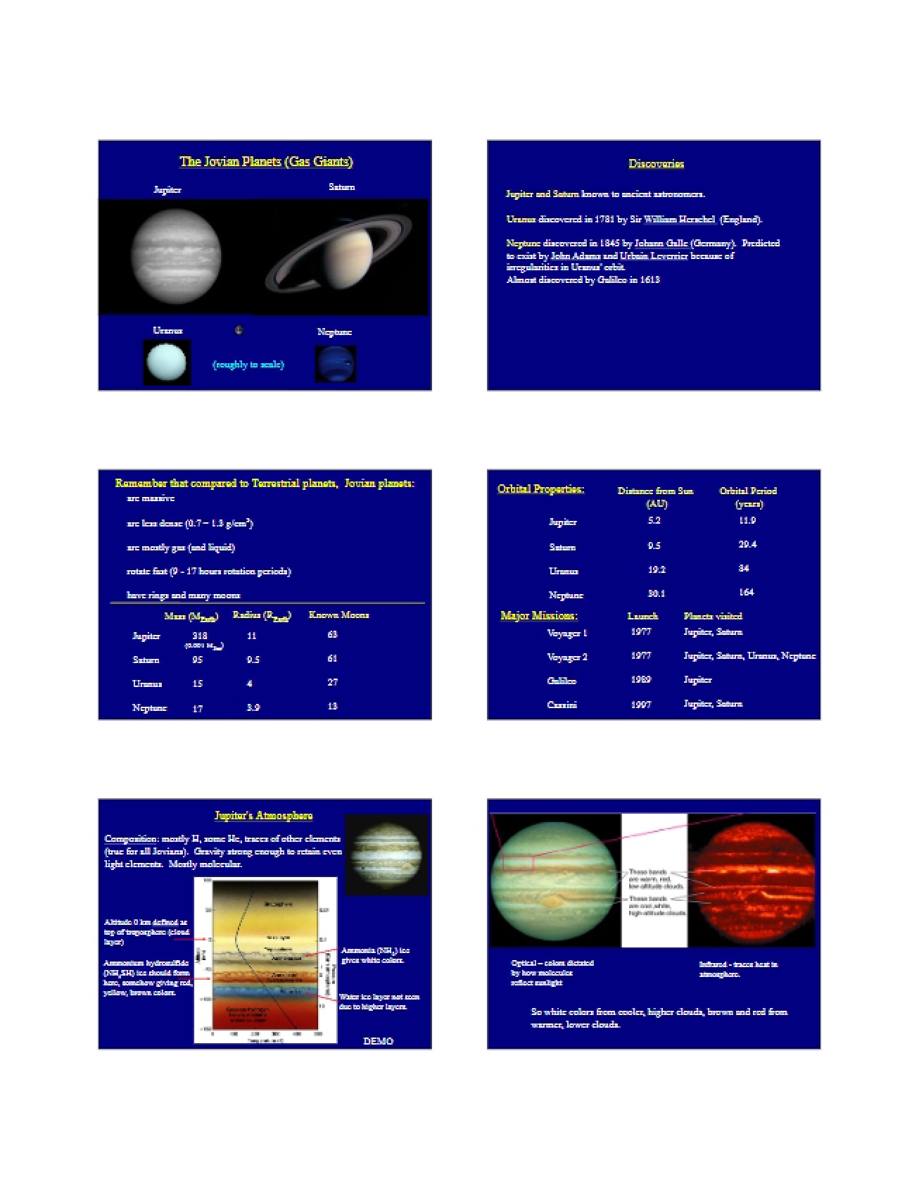 Jovian Planets Explained