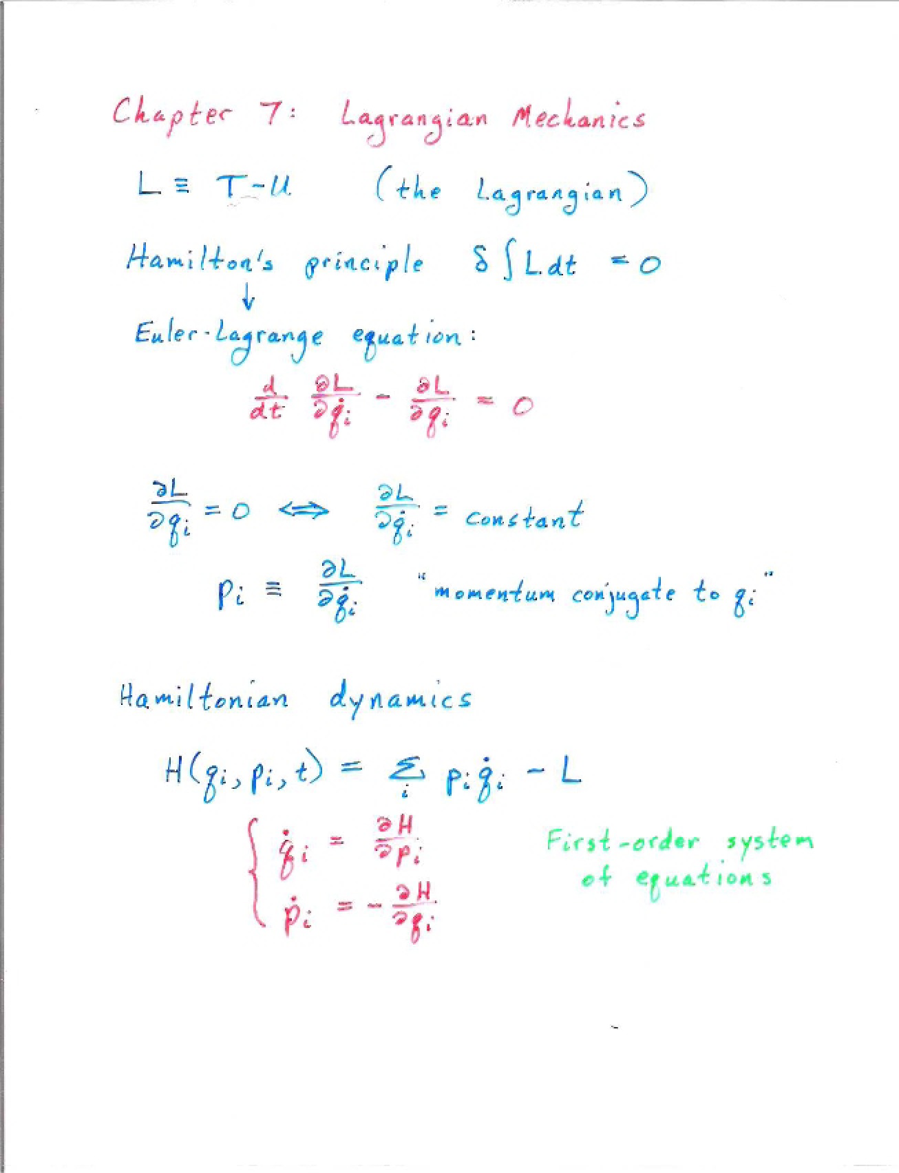 November 8, 2010 Lecture