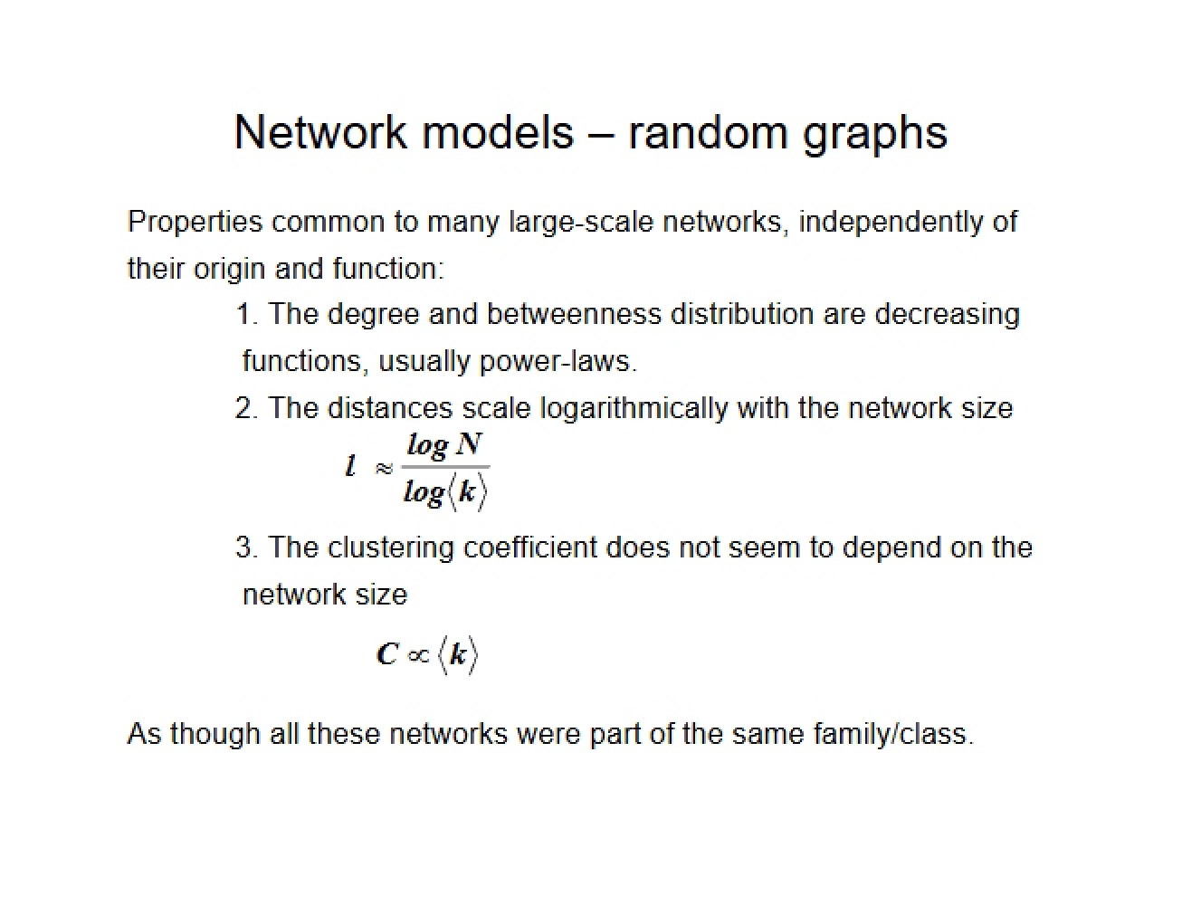 Graphs Random