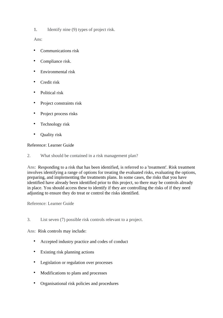 Guide to 9 Types of Project Risks