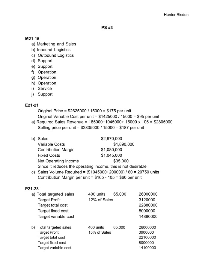 Problem Set 3