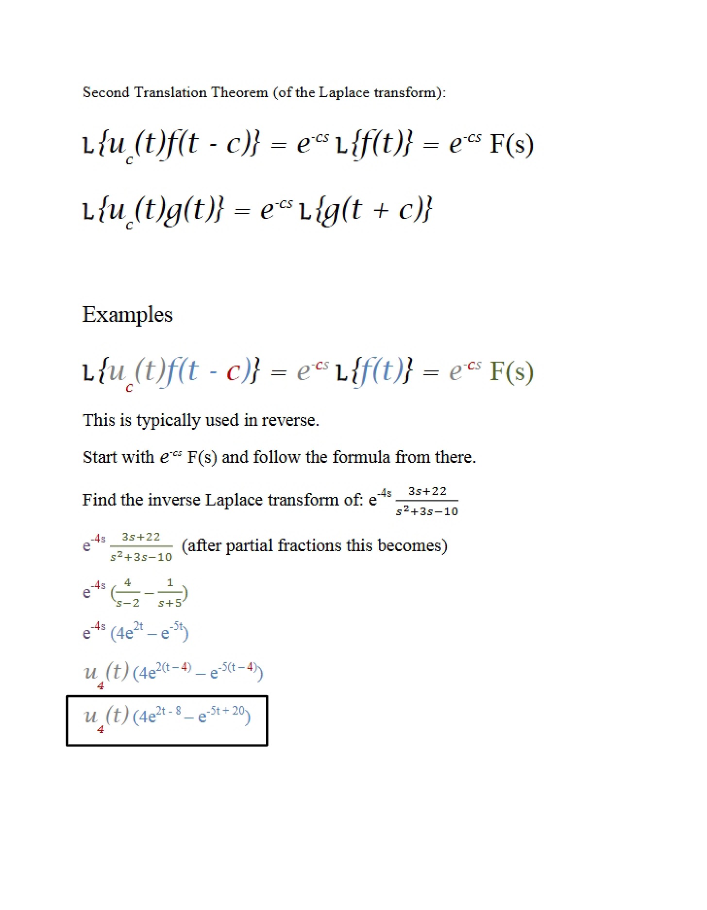 Transformations using Laplace Methods