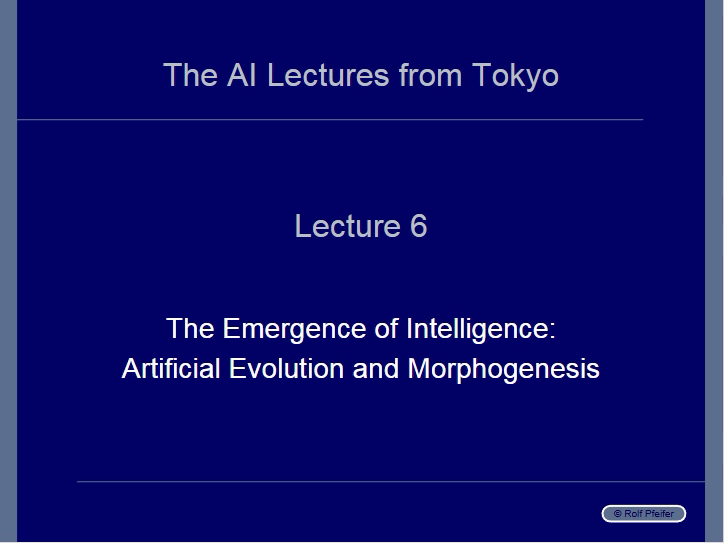 Morphogenesis and Artificial Evolution