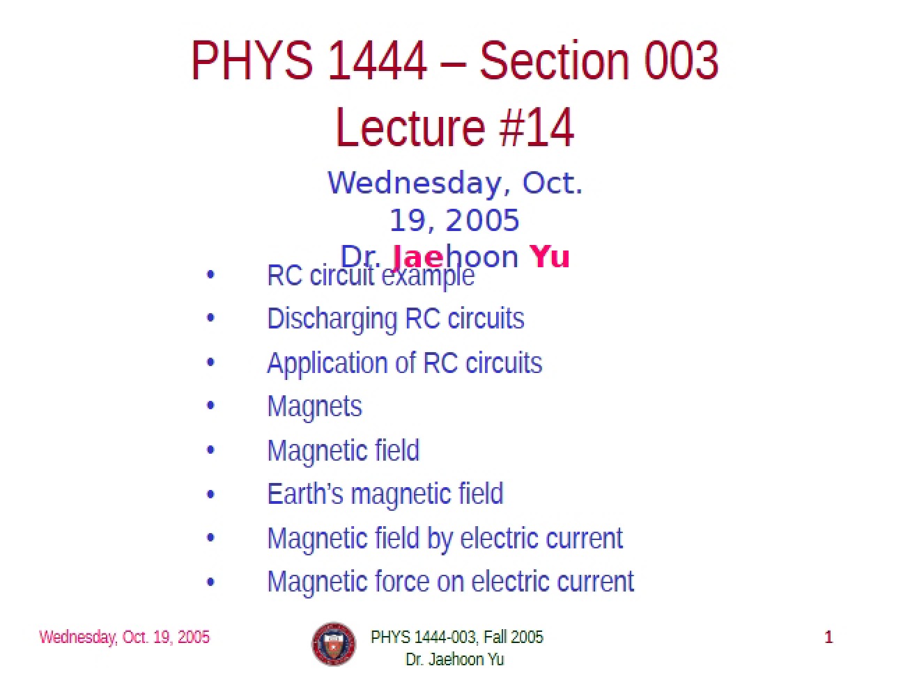 Notes from Lecture - 10 Pages