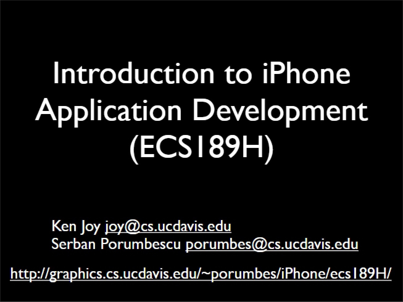 iPhone App Development Intro II