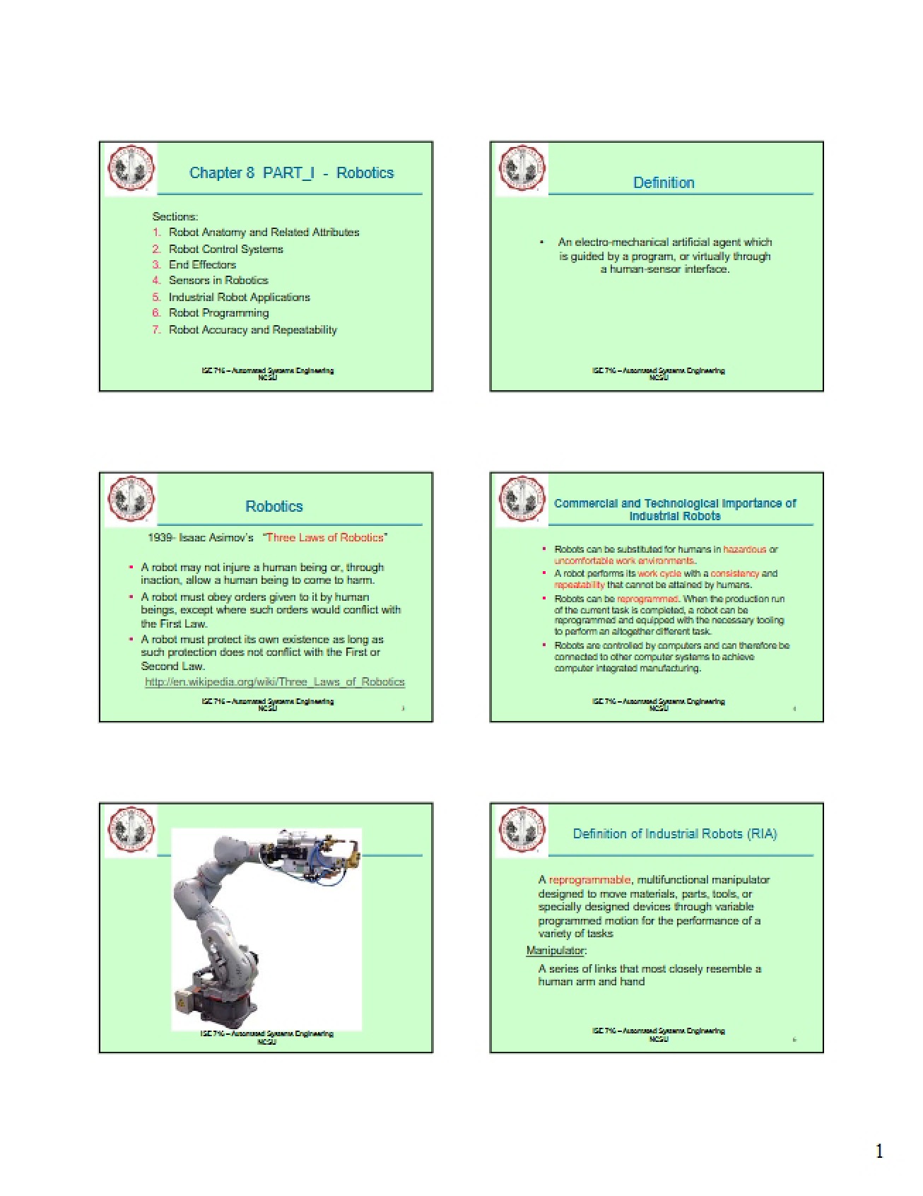 Engineering Robotics