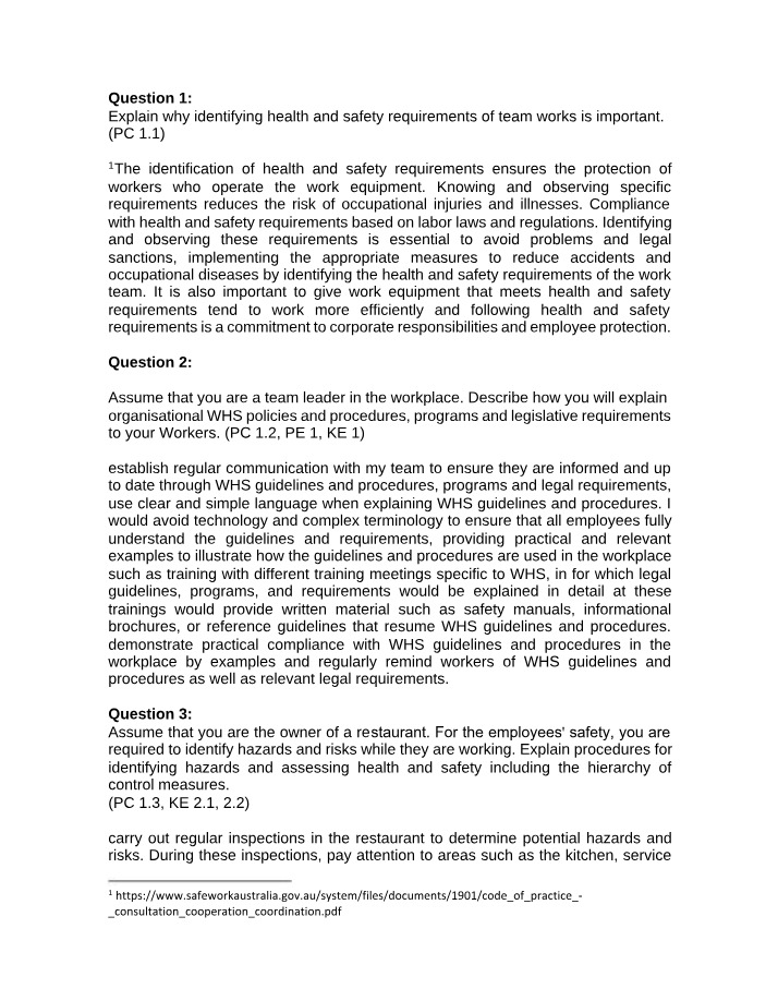 Wellbeing and Safety Assessment 2 (CS11268)
