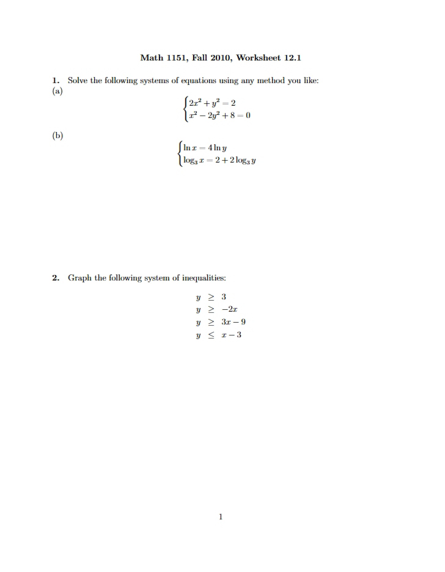 Review Sheet