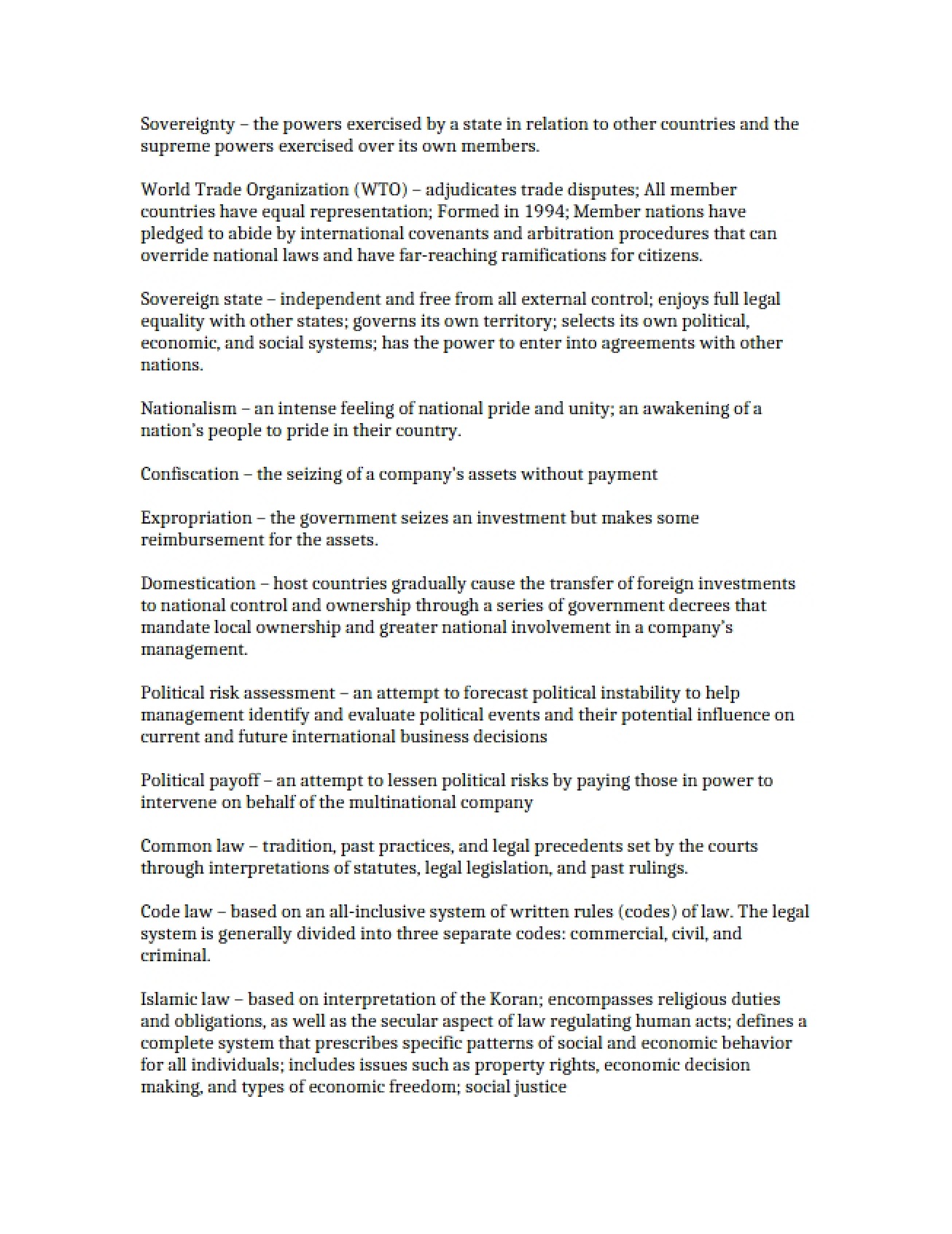 Concepts of Sovereignty