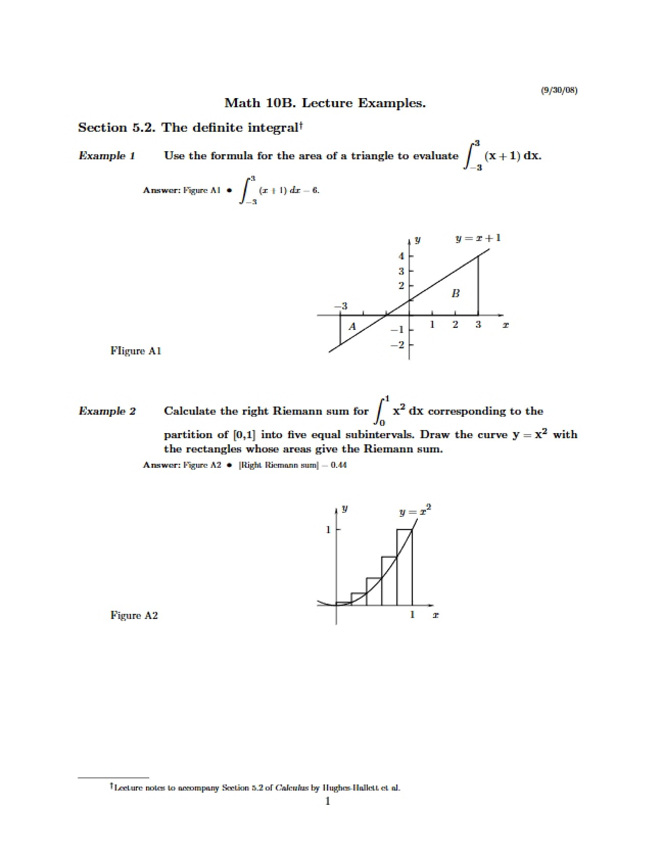 Illustrative Examples from Calculus II Lessons