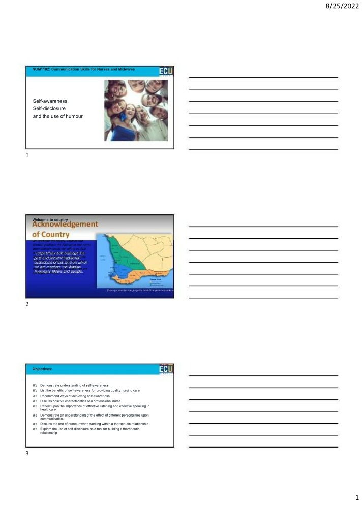 Communication Skills for Nurses - Developing Self-Awareness