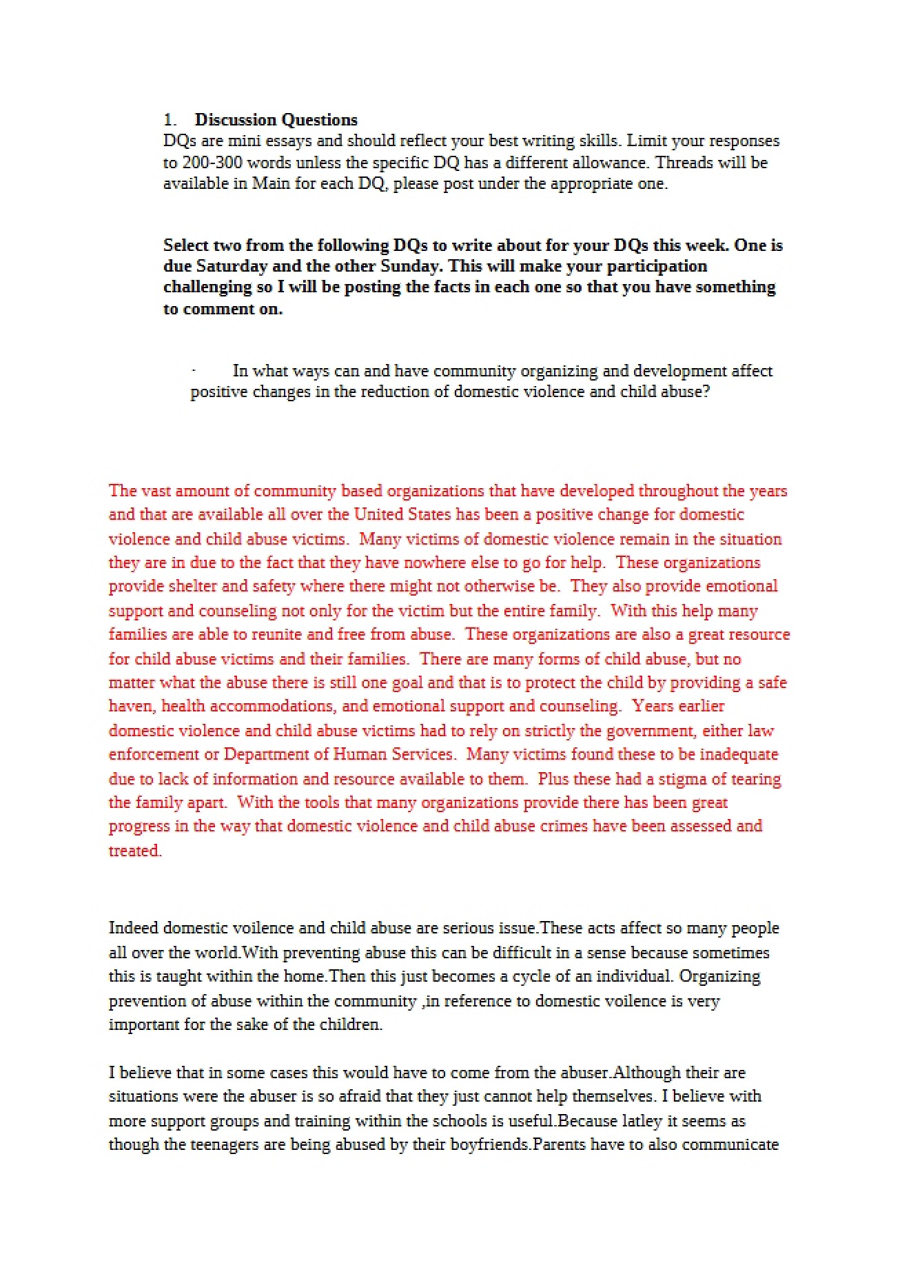Human Services Essay