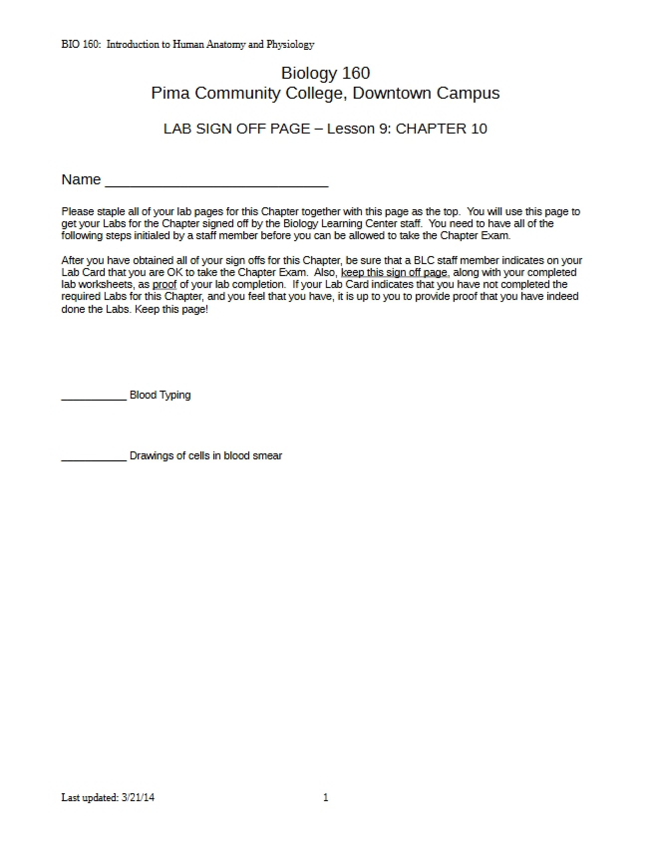 Lab Sign-Off Page for Lesson 9 (Chapter 10)