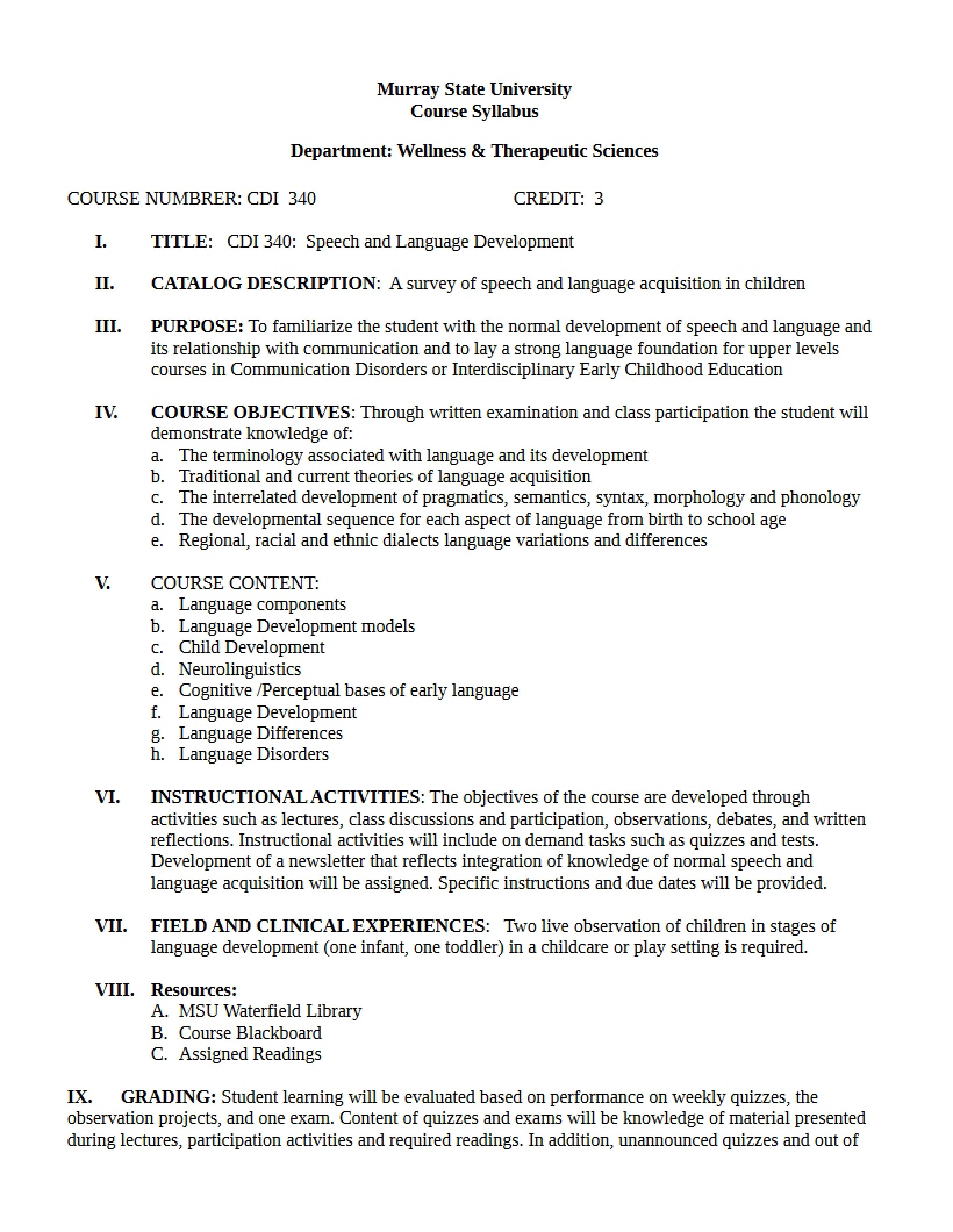 Syllabus - CDI 340