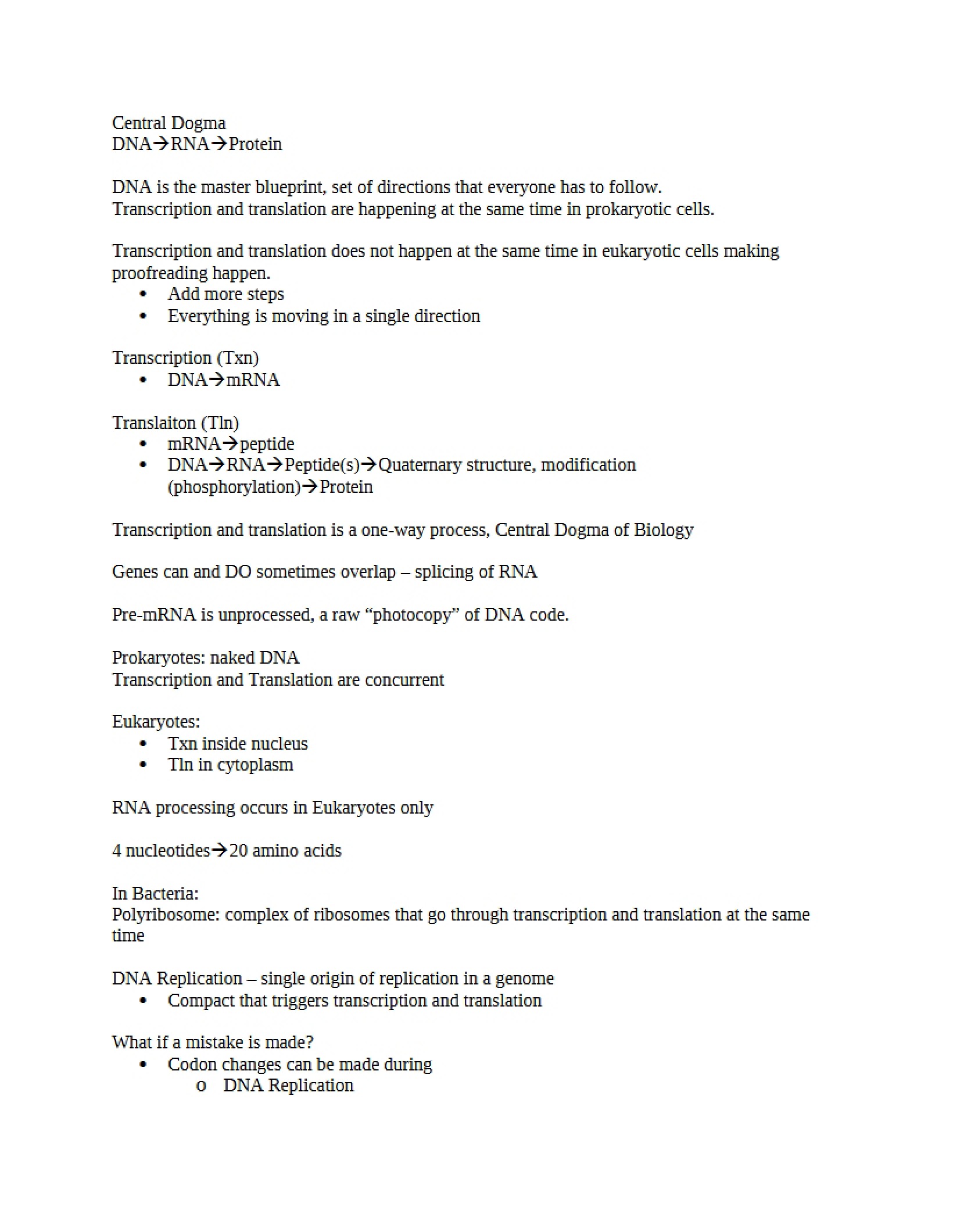 Lecture Notes - BIOSC 0160