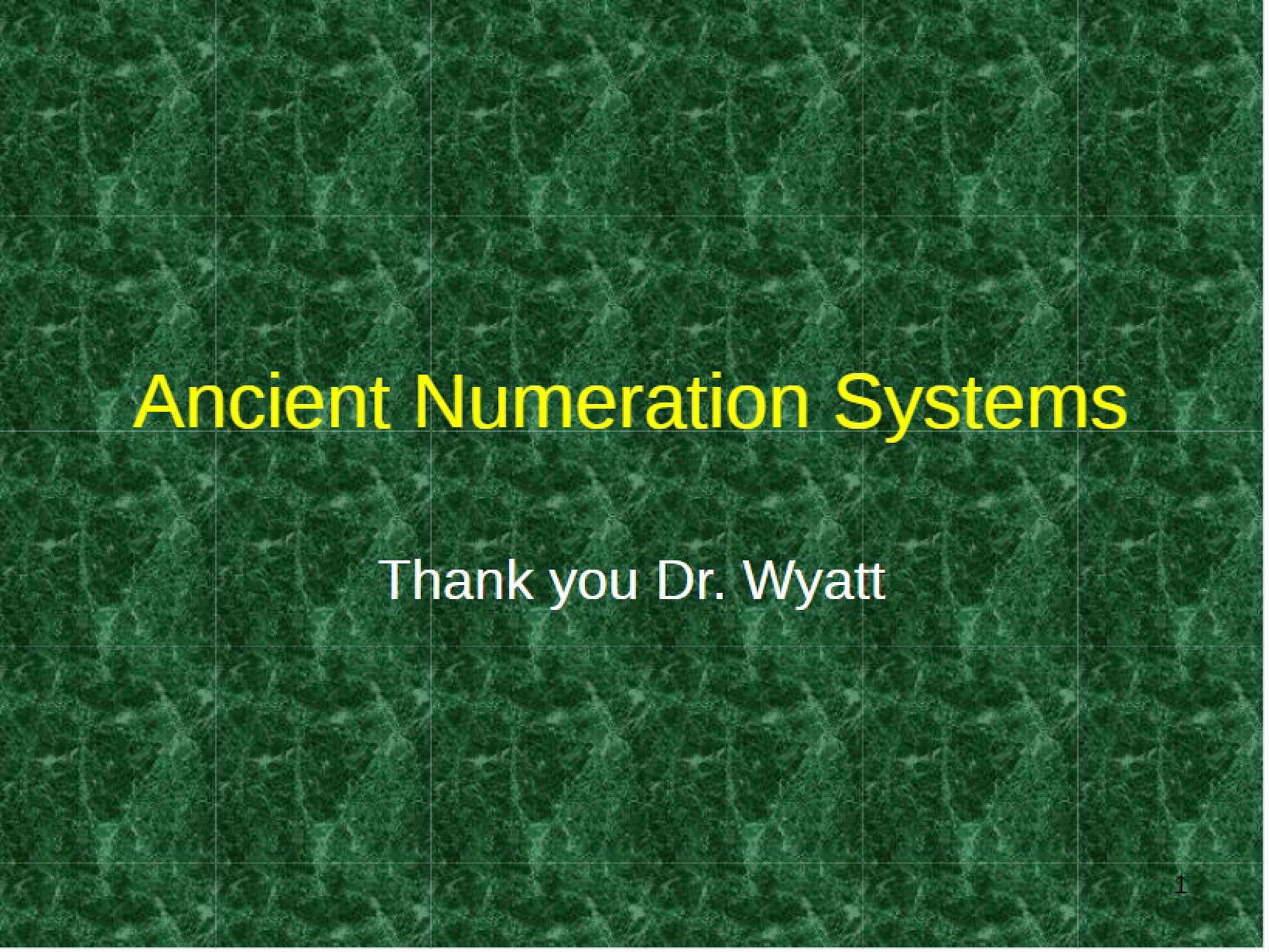 Systems of Ancient Numeration