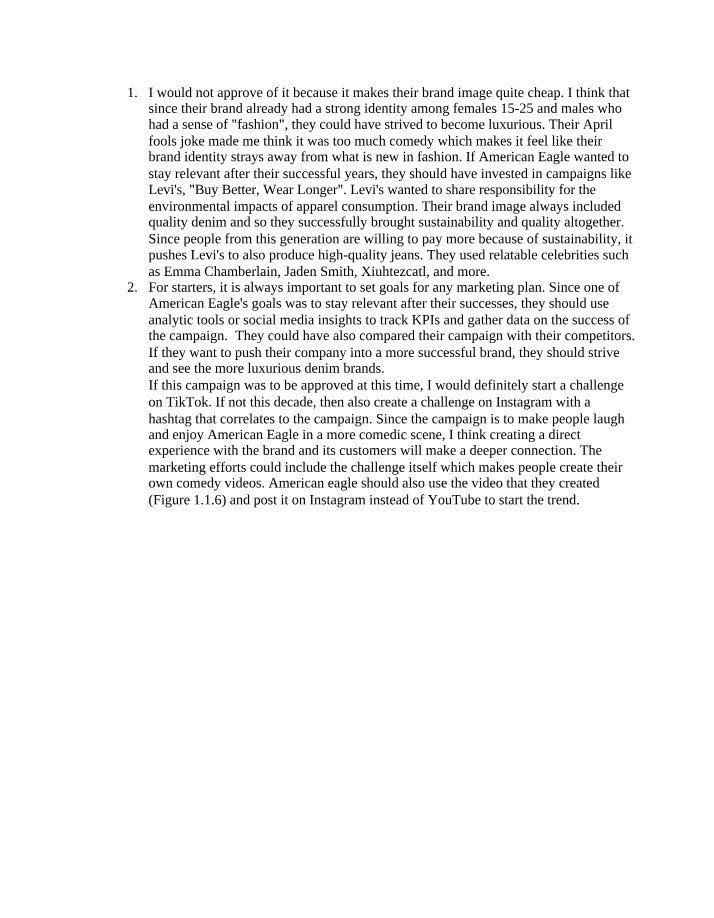 Case Study 2 - MKT363