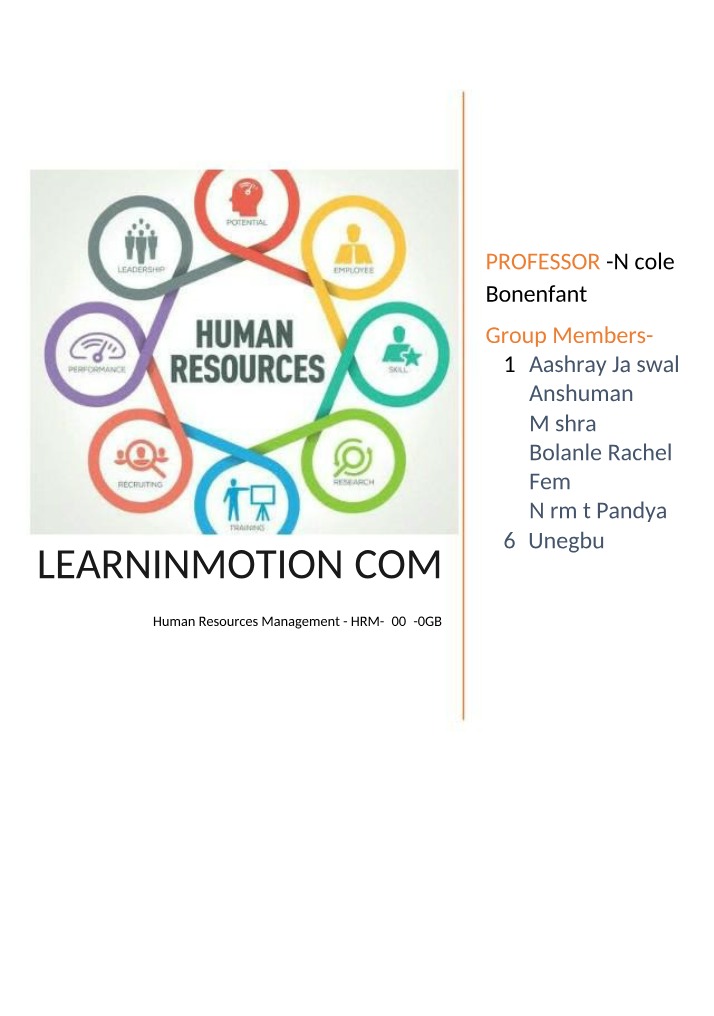 HRM-5003-0GB - Human Resources Management