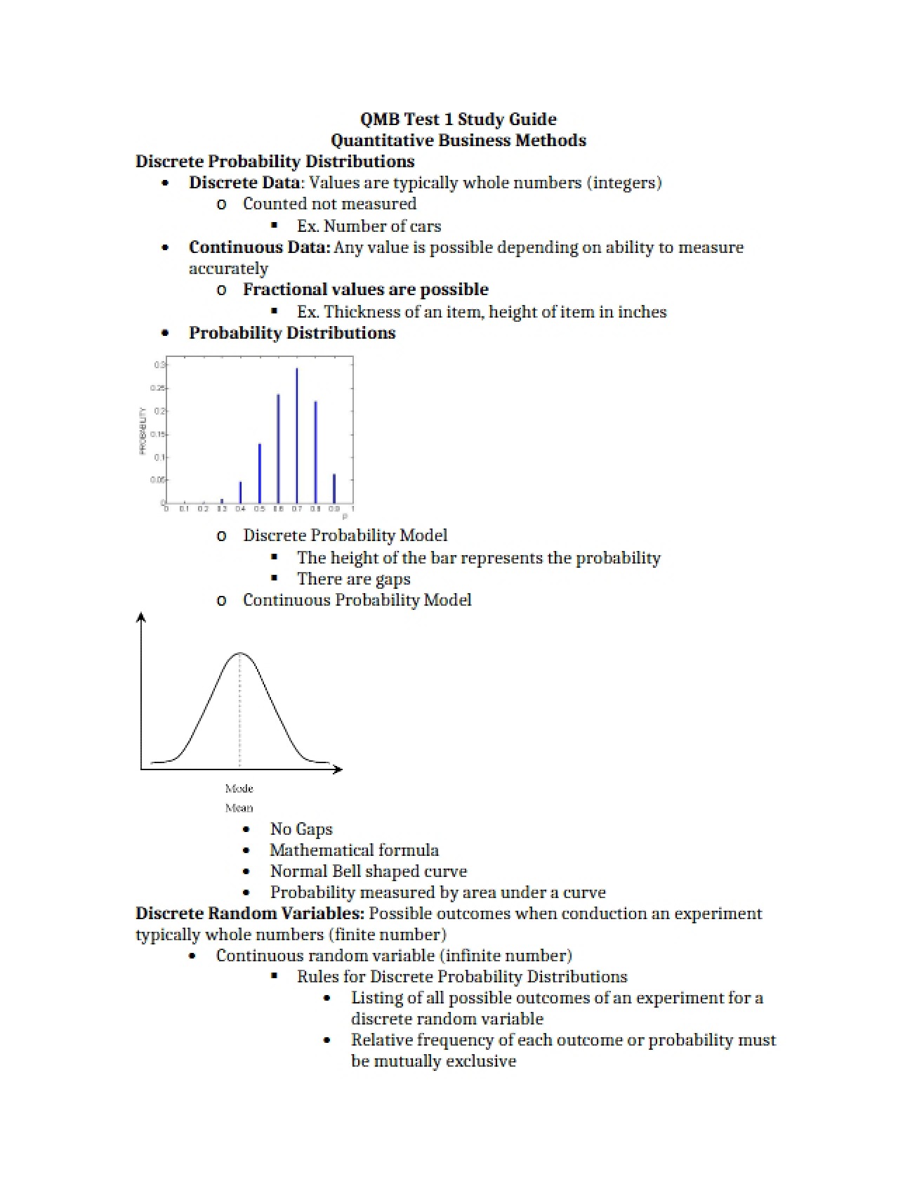 Methods for Quantitative Business