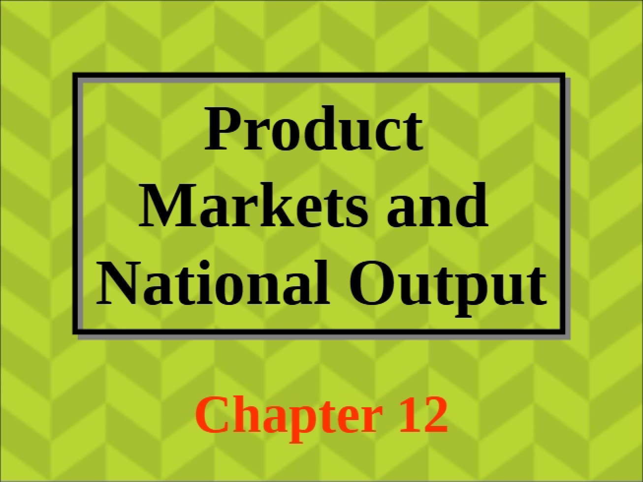Twelfth Chapter of Introduction to Agricultural Economics from Fall 2015